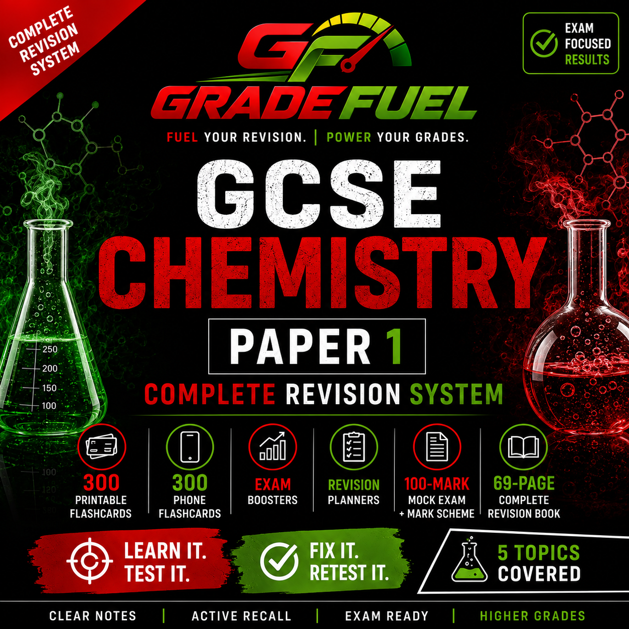 AQA GCSE Chemistry Paper 1 Complete Revision System