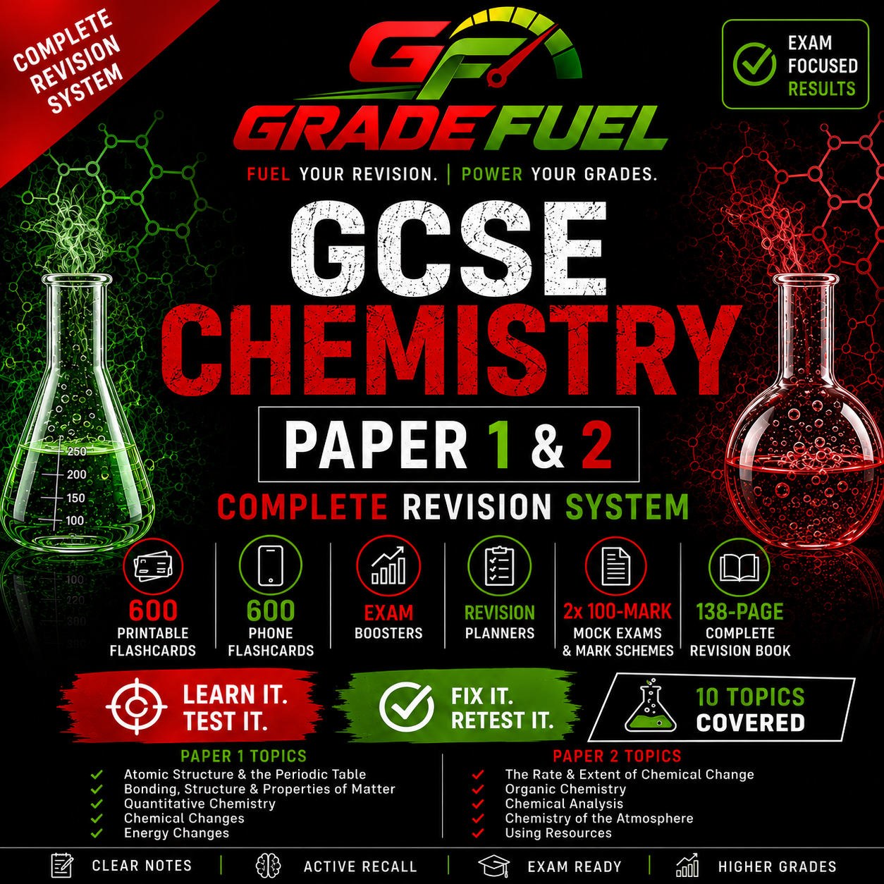 AQA GCSE Chemistry Complete Revision System | Paper 1 + Paper 2