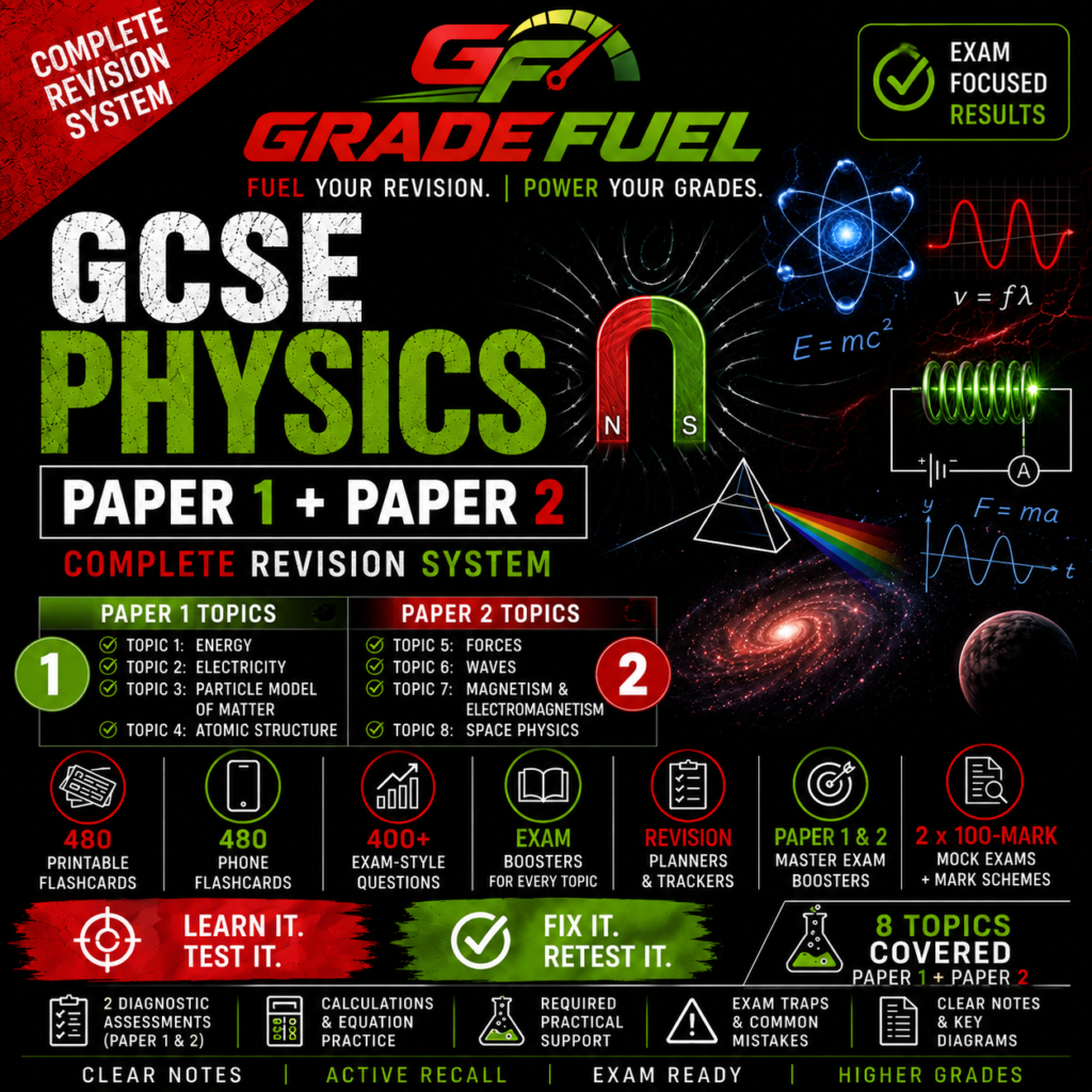 AQA GCSE Physics Paper 1 and 2 Complete Revision System